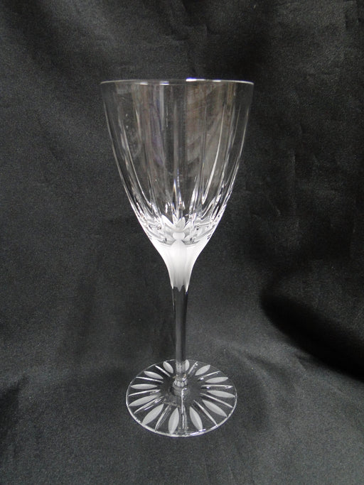 Crystal Clear Industries Linear Frost: Water or Wine Goblet (s), 8 1/8" Tall