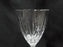 Crystal Clear Industries Linear Frost: Water or Wine Goblet, 8 1/8" Tall, Flaw