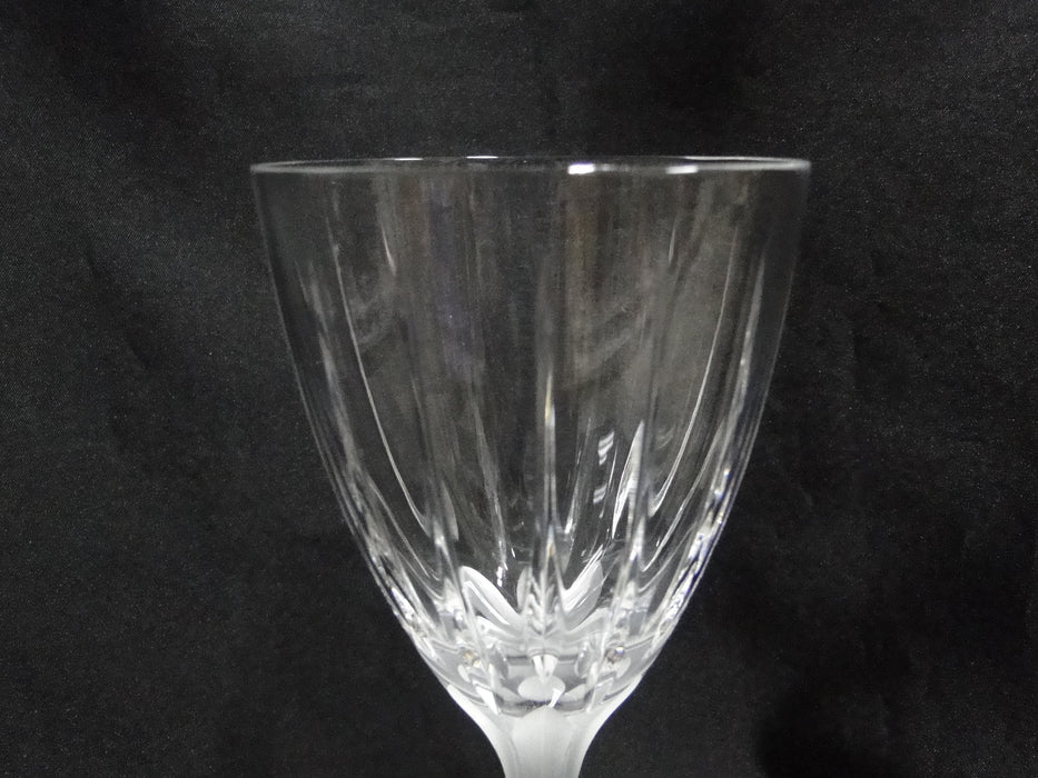 Crystal Clear Industries Linear Frost: Water or Wine Goblet, 8 1/8" Tall, Flaw