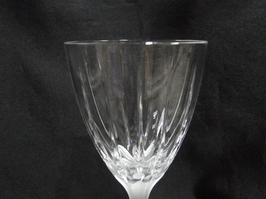 Crystal Clear Industries Linear Frost: Water or Wine Goblet (s), 8 1/8" Tall