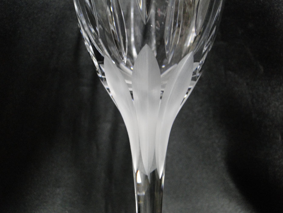 Crystal Clear Industries Linear Frost: Water or Wine Goblet (s), 8 1/8" Tall