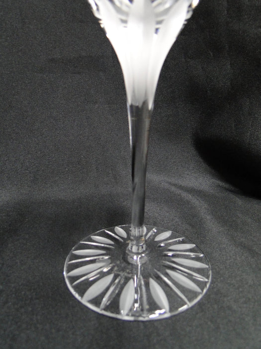 Crystal Clear Industries Linear Frost: Water or Wine Goblet, 8 1/8" Tall, Flaw