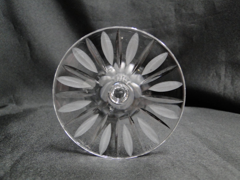 Crystal Clear Industries Linear Frost: Water or Wine Goblet, 8 1/8" Tall, Flaw