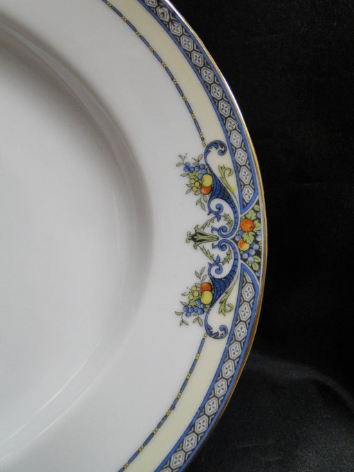 Noritake Winona, Blue Cornucopias, Fruit: Oval Serving Platter, 13 3/4"