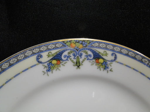 Noritake Winona, Blue Cornucopias, Fruit: Salad Plate (s), 7 1/2"