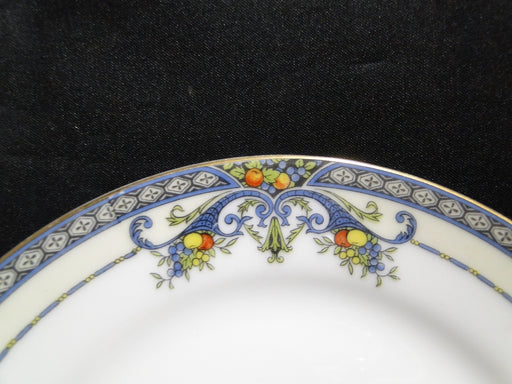 Noritake Winona, Blue Cornucopias, Fruit: Bread Plate (s), 6 3/8"