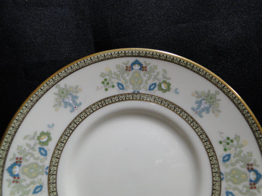 Minton Henley, Green & Blue Flowers & Scrolls: 5" Demitasse Saucer Only, No Cup