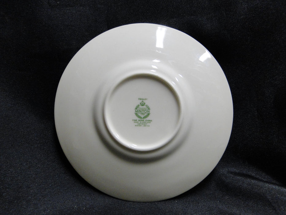 Minton Henley, Green & Blue Flowers & Scrolls: 5" Demitasse Saucer Only, No Cup