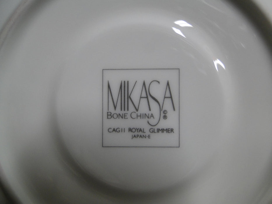 Mikasa Royal Glimmer, White w/ Black Multicolor: Cup & Saucer Set (s)