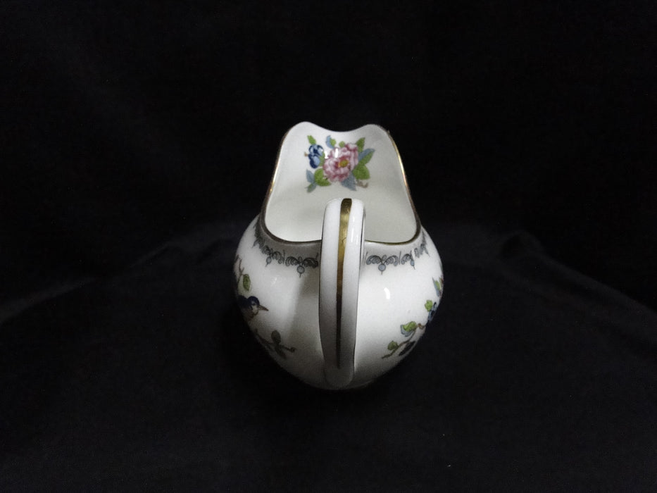 Aynsley Pembroke, Bird & Florals: Creamer / Cream Pitcher, 3 7/8"