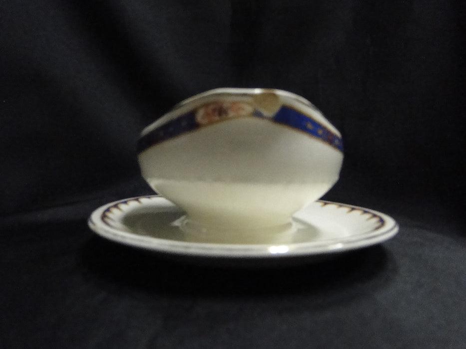 Wedgwood Pembroke, Blue Band, Ivory: Gravy w/ Underplate, As Is