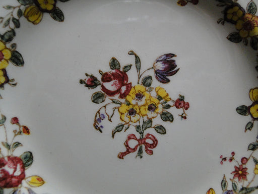 Royal Doulton Leighton, Florals, Red Ribbon: Bread Plate (s), 6 1/2"