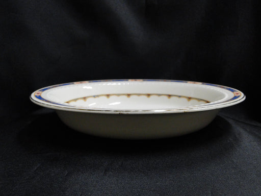 Wedgwood Pembroke, Blue Band, Ivory: Oval Serving Bowl, 10 1/2" x 8 5/8"