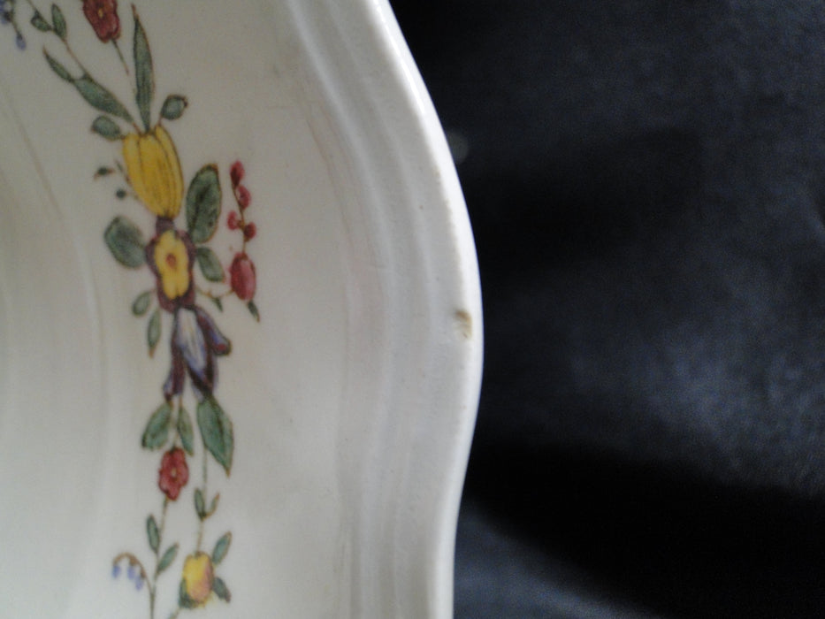 Royal Doulton Leighton, Florals, Red Ribbon: Cereal Bowl (s), 6", As Is