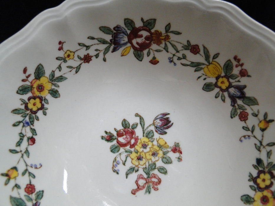 Royal Doulton Leighton, Florals, Red Ribbon: Cereal Bowl (s), 6", As Is