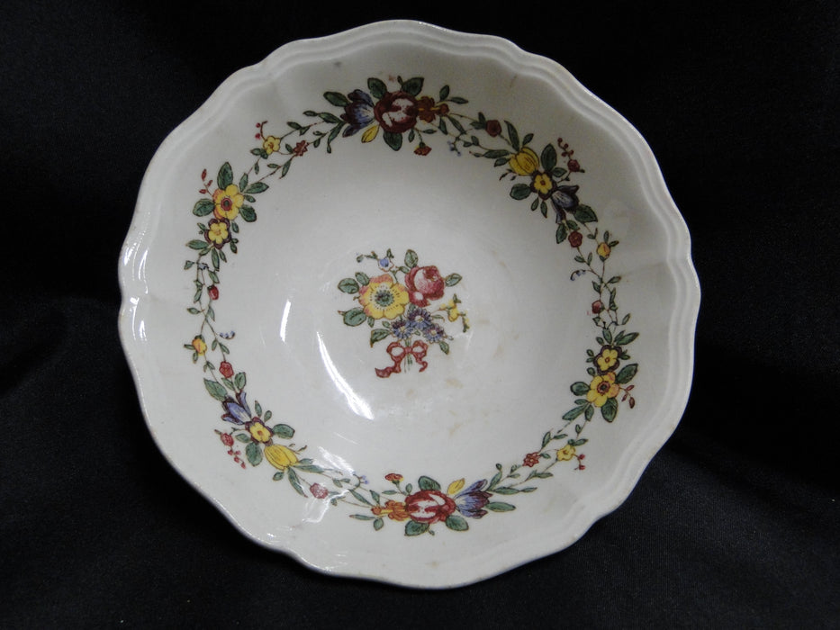 Royal Doulton Leighton, Florals, Red Ribbon: Cereal Bowl (s), 6", As Is