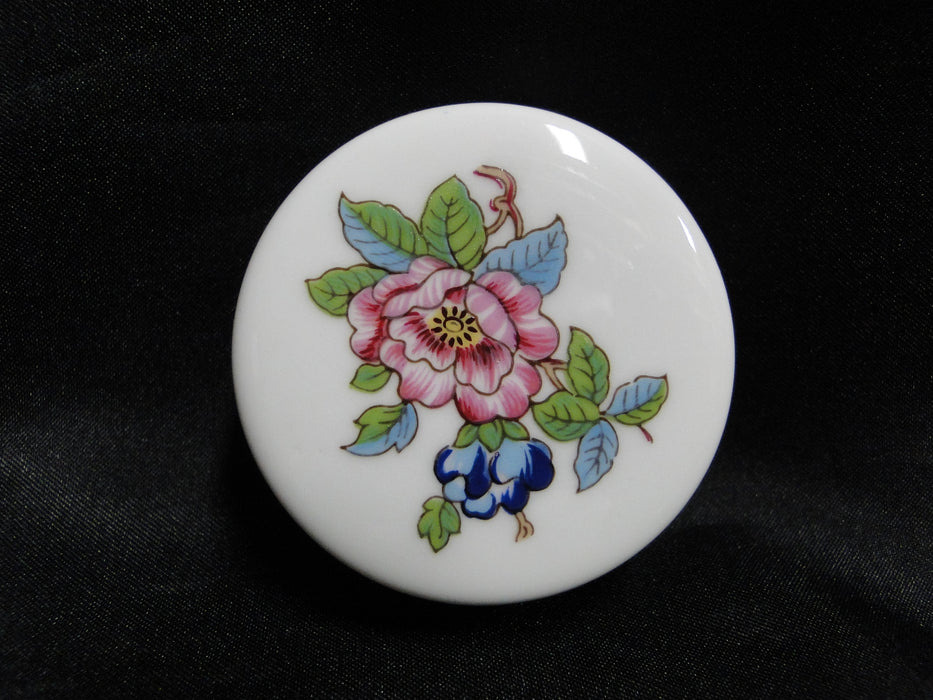 Aynsley Pembroke, Bird & Florals: Tea Caddy & Lid, 4 7/8" Tall