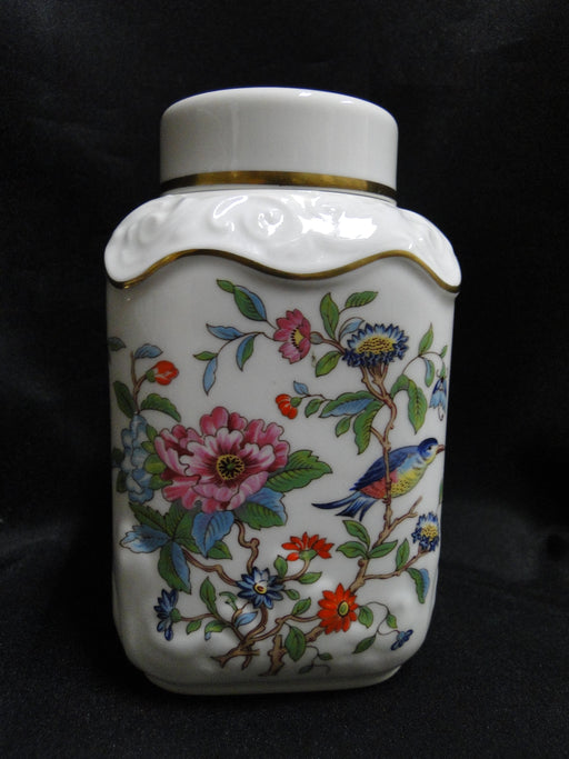 Aynsley Pembroke, Bird & Florals: Tea Caddy & Lid, 4 7/8" Tall