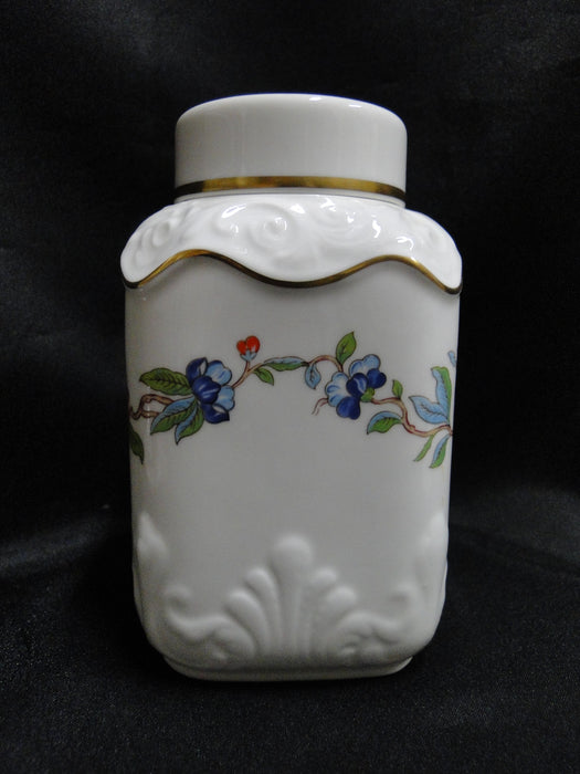 Aynsley Pembroke, Bird & Florals: Tea Caddy & Lid, 4 7/8" Tall