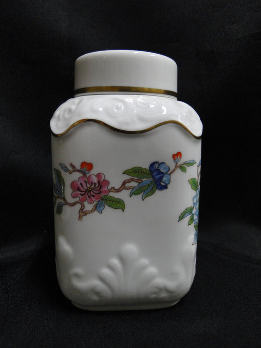 Aynsley Pembroke, Bird & Florals: Tea Caddy & Lid, 4 7/8" Tall