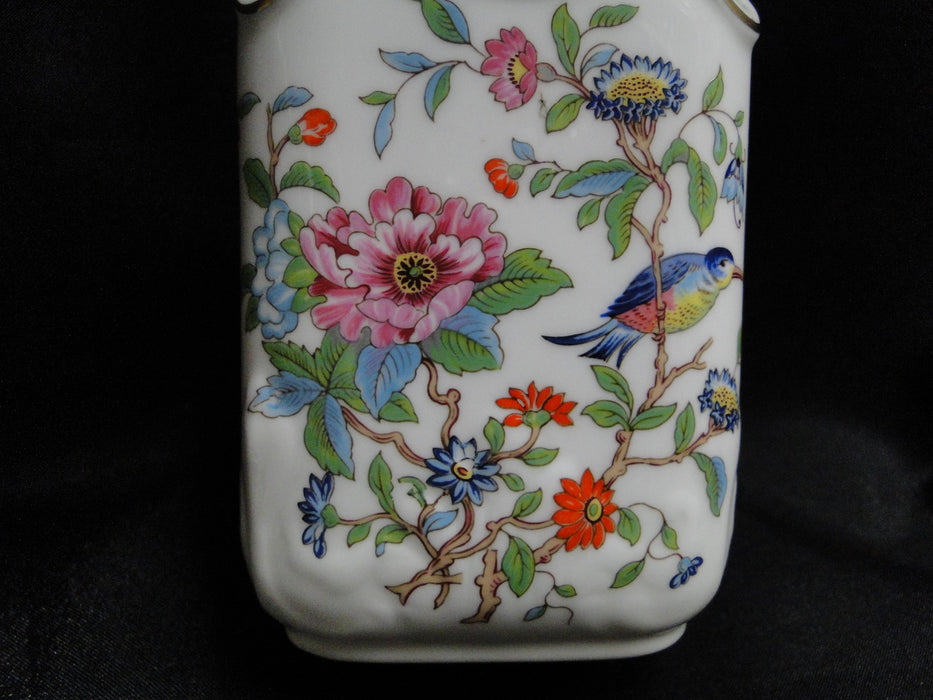 Aynsley Pembroke, Bird & Florals: Tea Caddy & Lid, 4 7/8" Tall