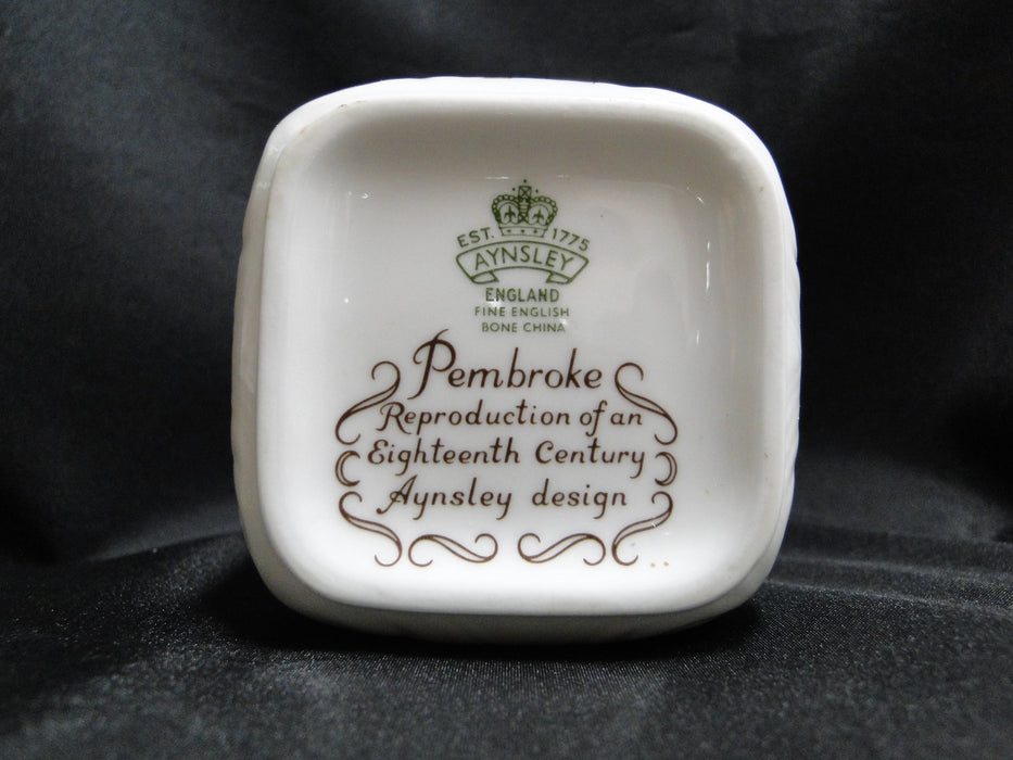 Aynsley Pembroke, Bird & Florals: Tea Caddy & Lid, 4 7/8" Tall