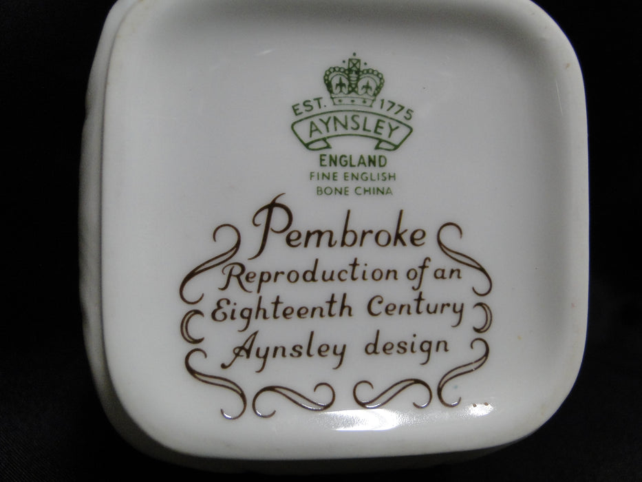 Aynsley Pembroke, Bird & Florals: Tea Caddy & Lid, 4 7/8" Tall