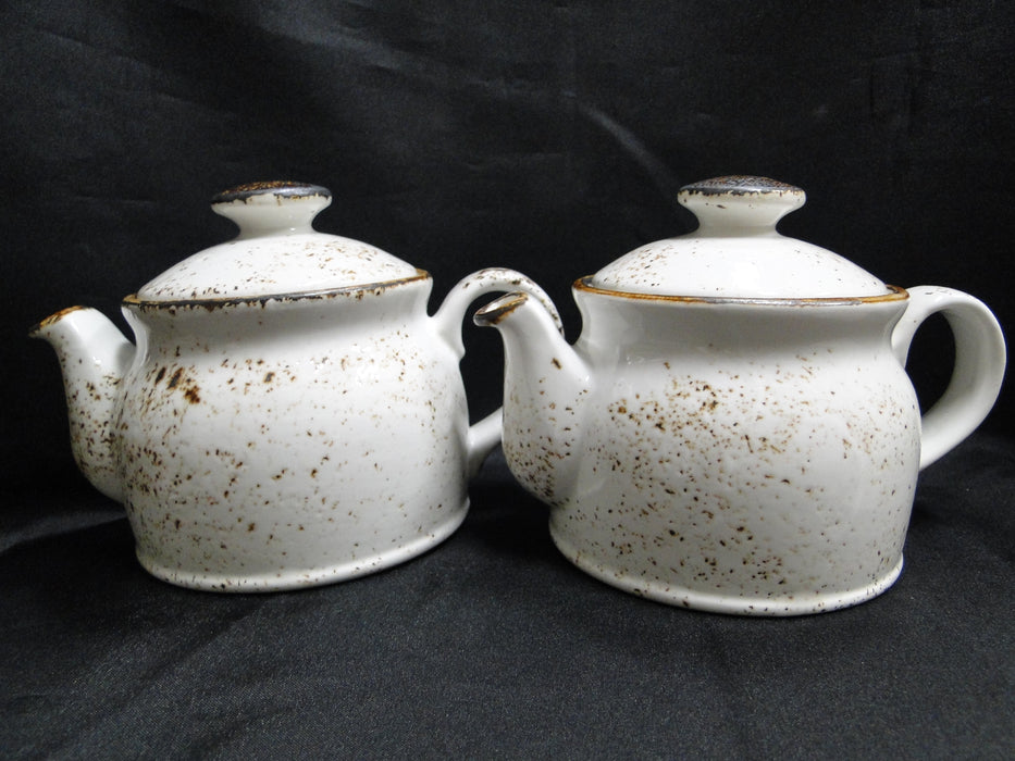 Steelite Craft, England: NEW White Teapot Club w/ Lid, 4 1/2", 15 oz