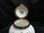 Aynsley Pembroke, Bird & Florals: Round Footed Box & Hinged Lid, 3 7/8" Tall