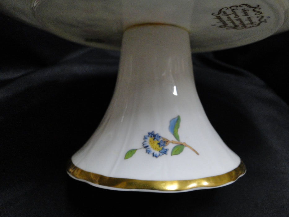 Aynsley Pembroke, Bird & Florals: Pedestal Cake Plate / Stand, 10 3/8", As Is