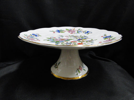 Aynsley Pembroke, Bird & Florals: Pedestal Cake Plate / Stand, 10 3/8", As Is