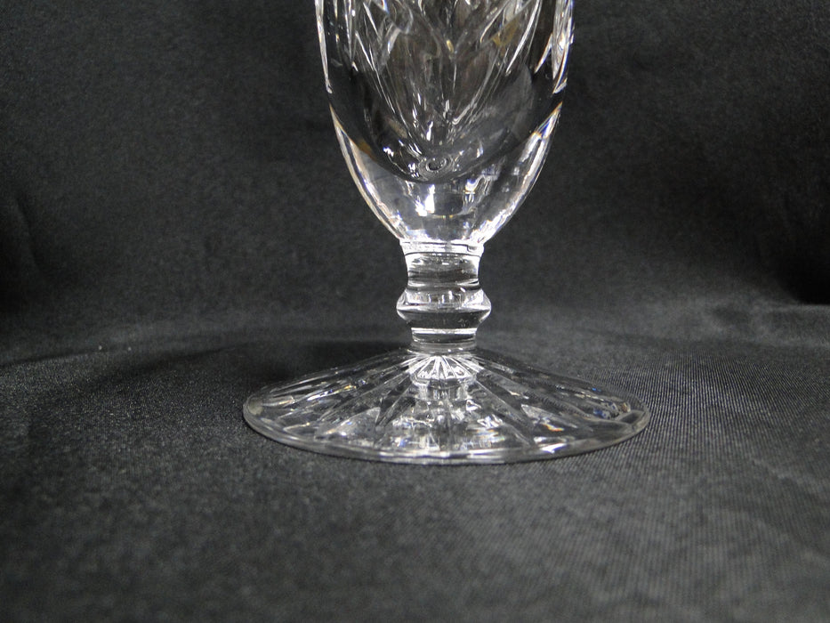 Waterford Crystal, Fan & "X" Cuts: Flower Vase, 7" Tall