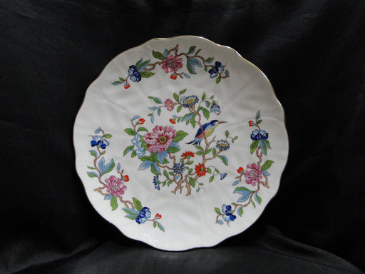 Aynsley Pembroke, Bird & Florals: Round Scalloped Cake Plate, 10 1/4"