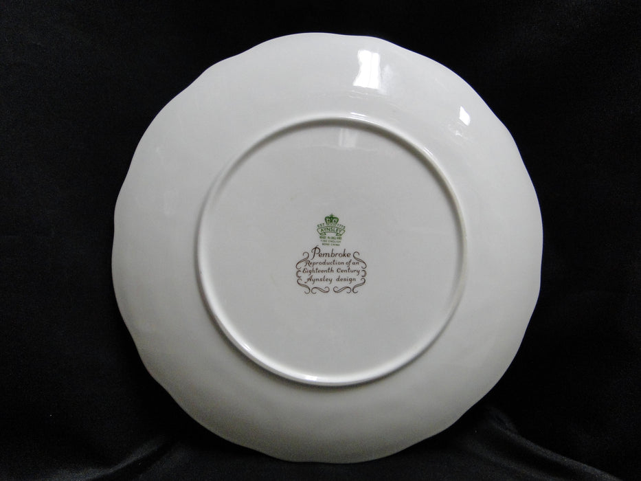 Aynsley Pembroke, Bird & Florals: Round Scalloped Cake Plate, 10 1/4"