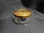 Glass Powder Jar w/ Metal, Brass Colored Lid -- MG#203