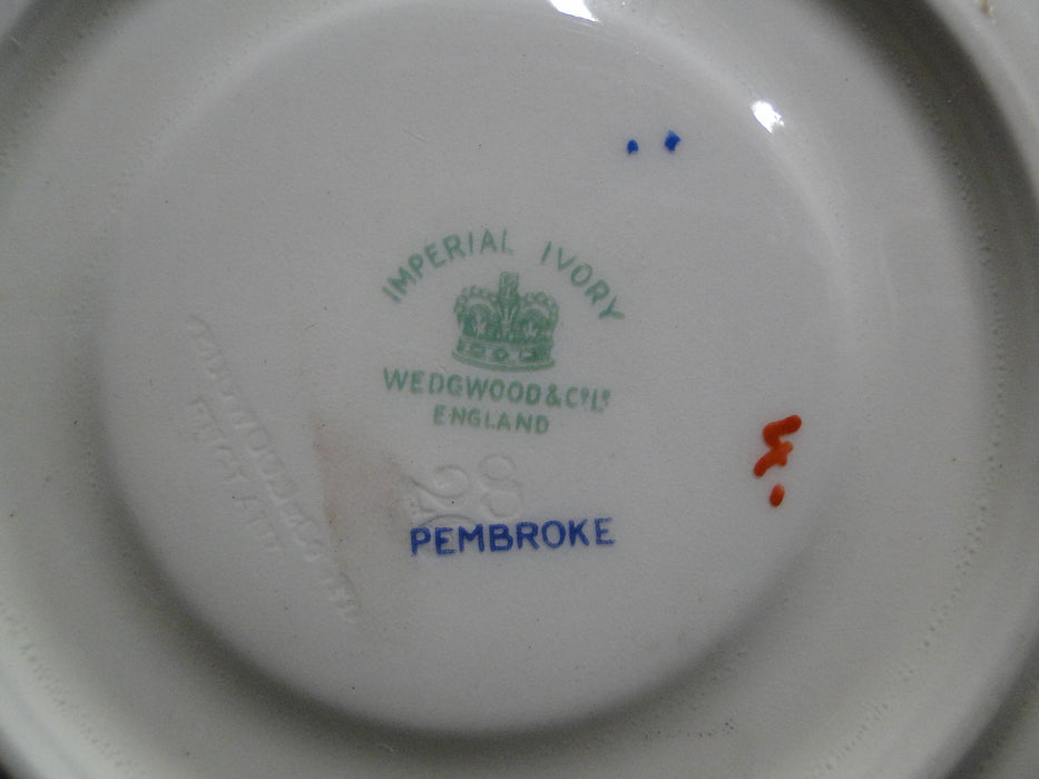 Wedgwood Pembroke, Blue Band, Ivory: Cup & Saucer Set (s), 1 7/8"