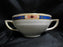 Wedgwood Pembroke, Blue Band, Ivory: Bouillon & Saucer Set (s), 1 7/8"