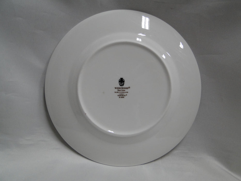 Wedgwood Osborne, White w/ Florals, Black Dots: Salad Plate (s), 8 1/8"