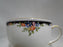 Wedgwood Osborne, White w/ Florals, Black Dots: Cup & Saucer Set (s), 2 3/4"