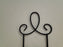 Tripar Augusta Vertical Black Display Rack for Two 6 1/2" - 8 1/4" Plates, 25"