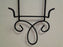Tripar Augusta Vertical Black Display Rack for Two 6 1/2" - 8 1/4" Plates, 25"