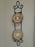 Tripar Augusta Vertical Black Display Rack for Two 6 1/2" - 8 1/4" Plates, 25"