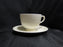 Wedgwood Edme, Ribbed Rim, Off White: Cup & Saucer Set (s), 2 3/4" Tall