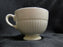 Wedgwood Edme, Ribbed Rim, Off White: Cup & Saucer Set, 2 3/4", As Is