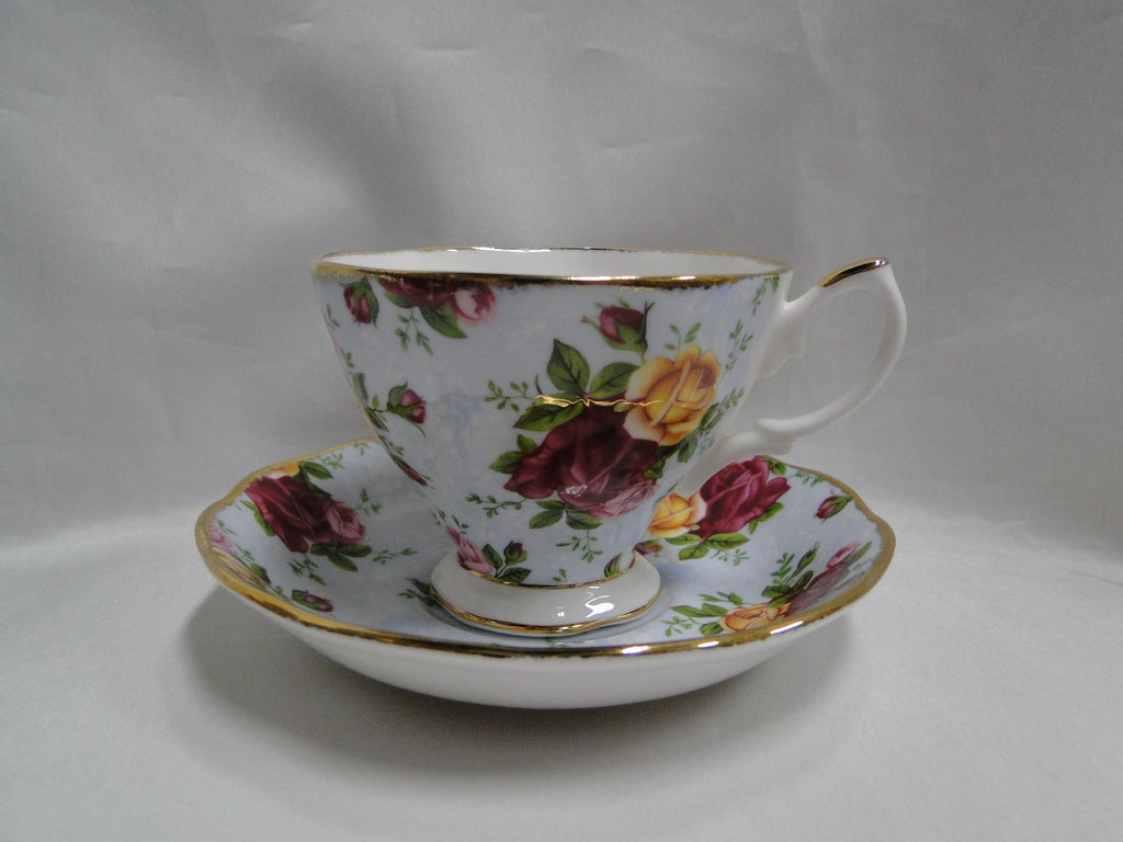   Old Country Roses テーブルウェア2点 Royal Albert Old Country Roses Blue Damask: Cup & Saucer Set, 2 3