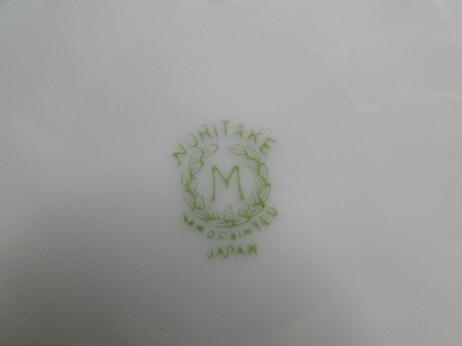 Noritake Multicolored Floral w/ Green & Tan Edge: Oval Serving Bowl, 10 3/4"