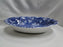 Staffordshire Calico Blue, Floral, Crownford: Oval Serving Bowl, 9 3/4"