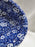 Staffordshire Calico Blue, Floral, Crownford: Oval Serving Bowl, 9 3/4"