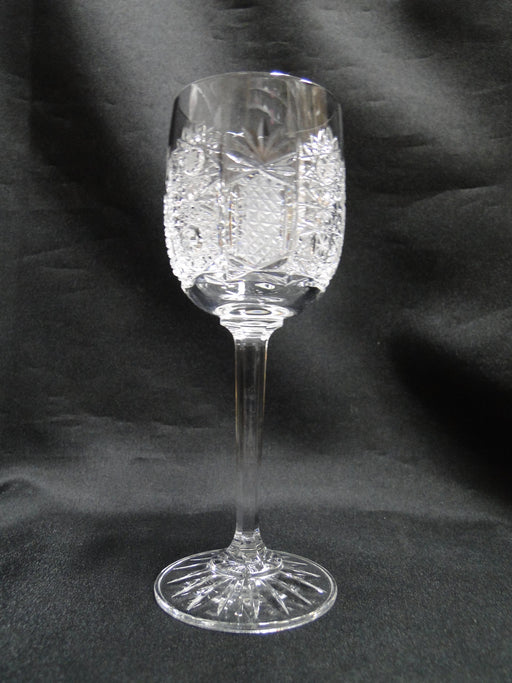 Bohemian Czech Queen Lace, Cut Stars: Wine Glass (es), 6" Tall