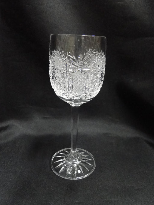 Bohemian Czech Queen Lace, Cut Stars: Wine Glass (es), 6" Tall